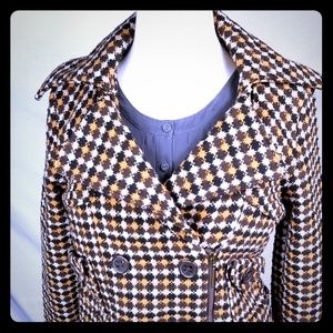 Paris Hilton Women's plaid wool blend jacket